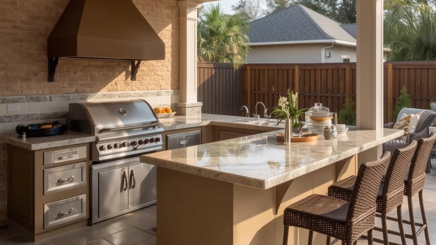 outdoor kitchen countertops