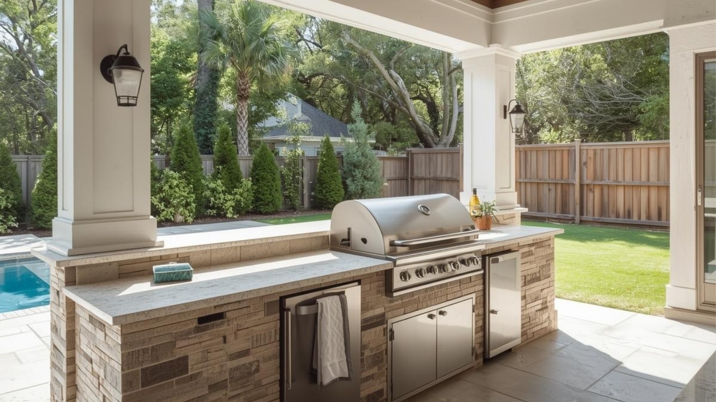 outdoor kitchen countertops New Orleans, LA