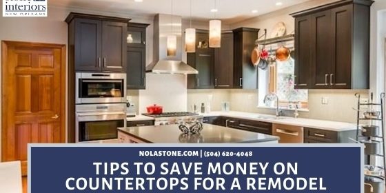 save money on countertops for a remodel