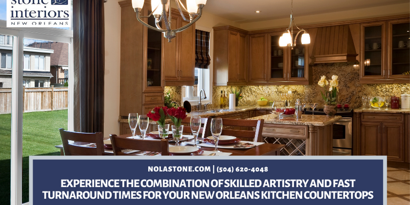 Experience The Combination Of Skilled Artistry and Fast Turnaround Times For Your New Orleans Kitchen Countertops