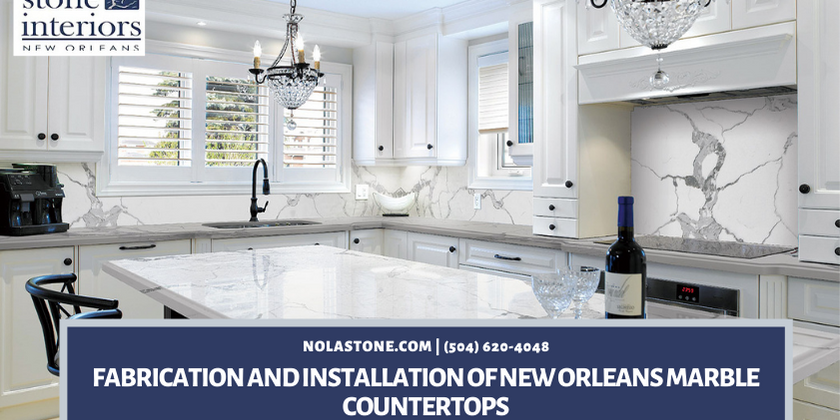 Fabrication and Installation of New Orleans Marble Countertops