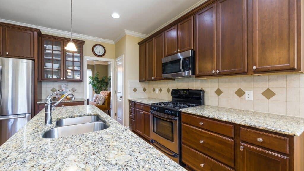 white granite countertops