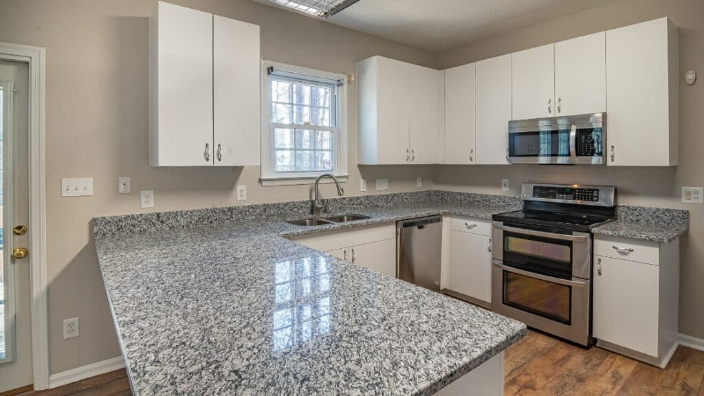 white granite countertops New Orleans