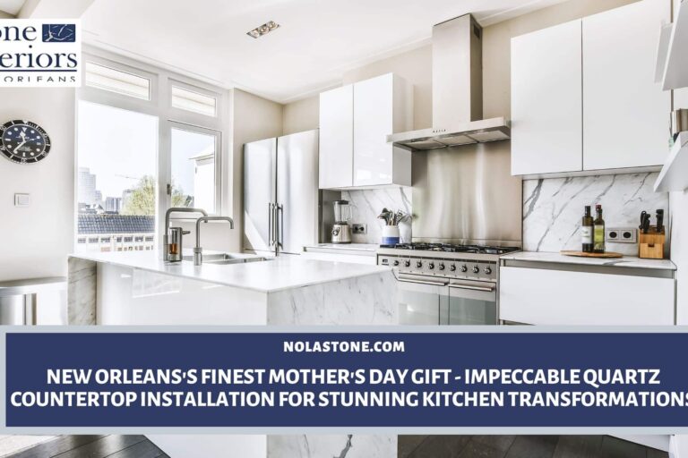 Quartz countertop installation in New Orleans