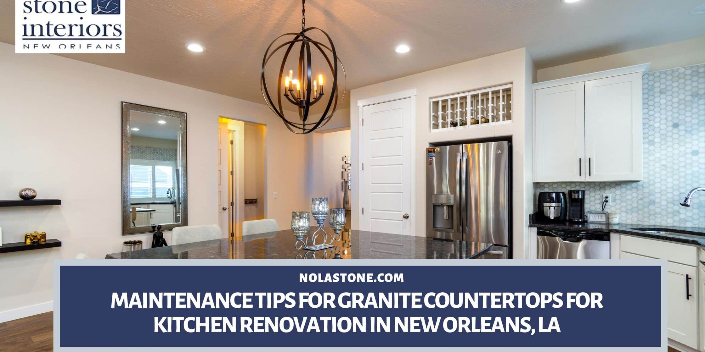 Granite countertops for kitchen renovation in New Orleans