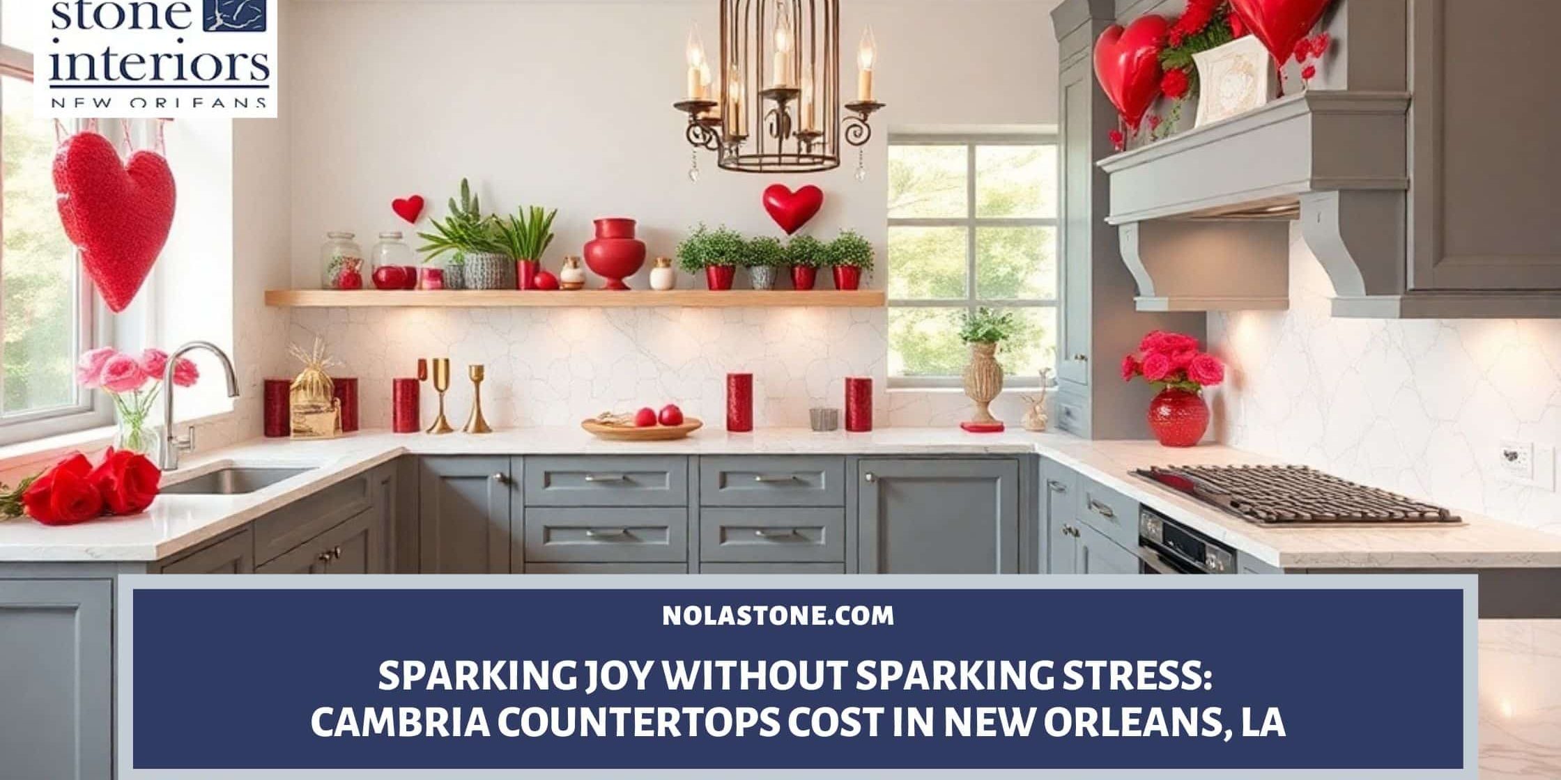 Cambria countertops cost in New Orleans