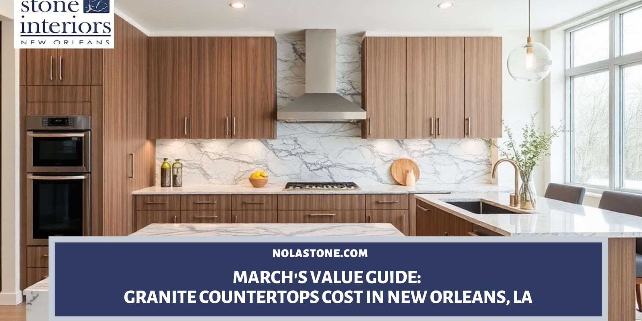 Granite countertops cost in New Orleans