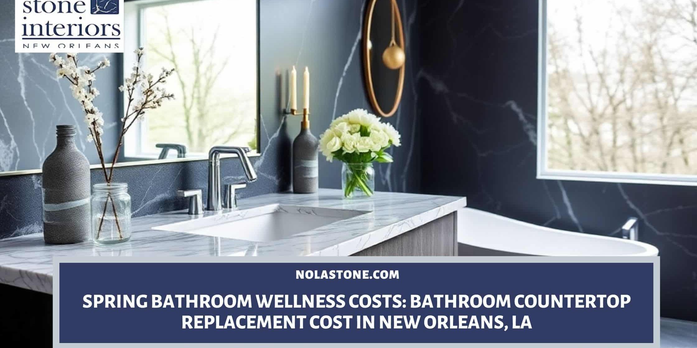 Bathroom countertop replacement cost in New Orleans