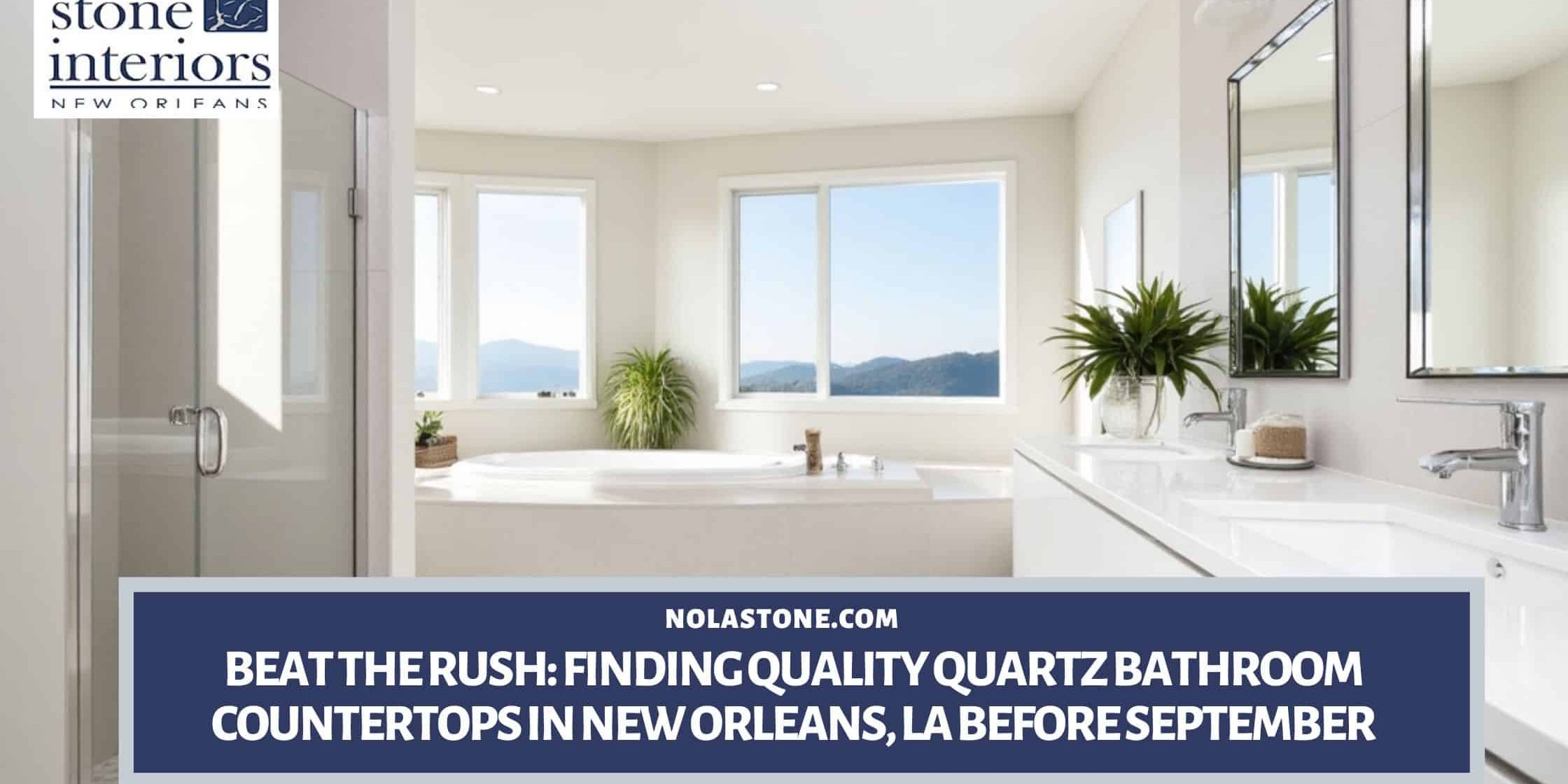 Quartz bathroom countertops in New Orleans