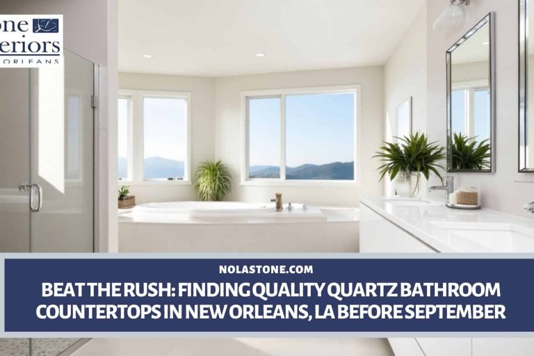 Quartz bathroom countertops in New Orleans