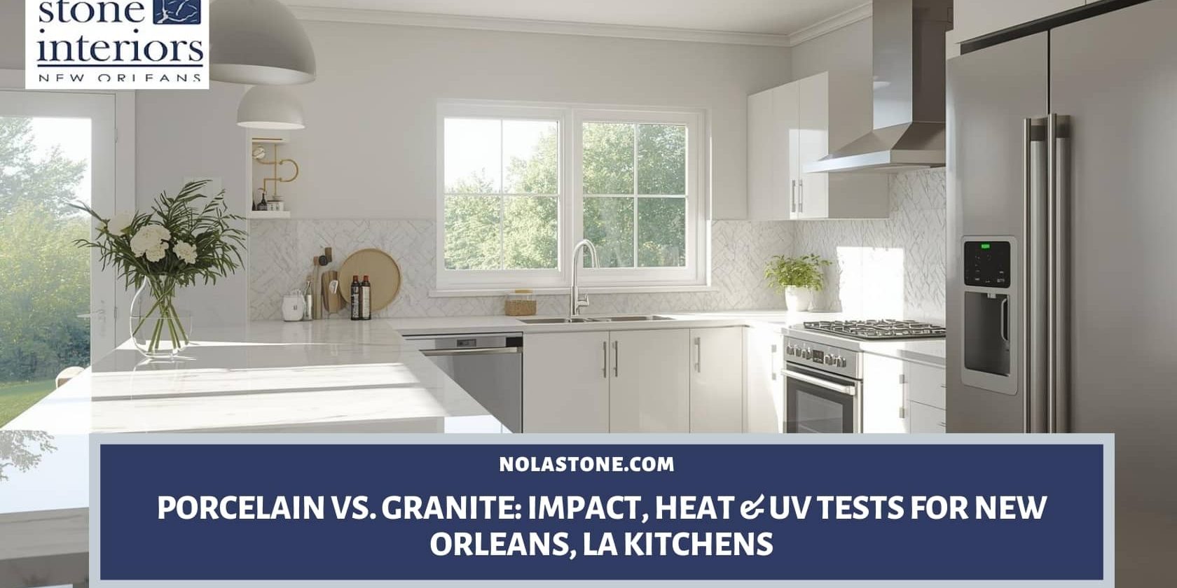 porcelain countertops vs granite New Orleans