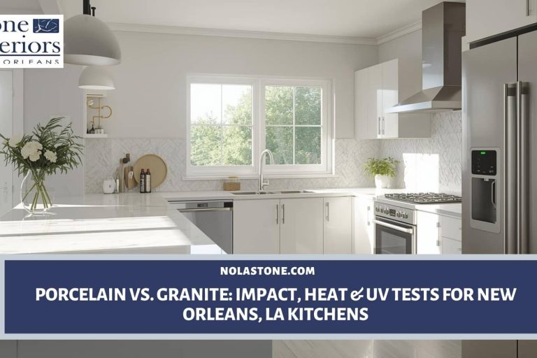 porcelain countertops vs granite New Orleans